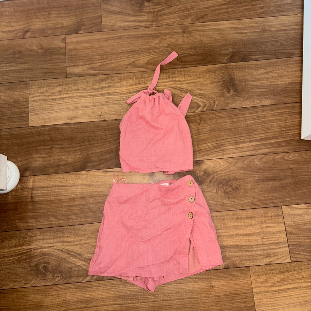 Cotton Candy Pink Two-Piece Set